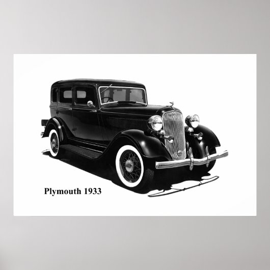 Poster de voiture classique (Devant)