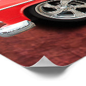 Poster de voiture classique 1955 1956 Chevy 55 56 (Coin)