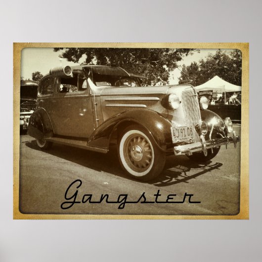 Poster de voiture de la mafia Gangster Lowrider Bo (Devant)