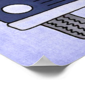 Poster de voiture de police (Coin)