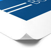 Poster de voiture de style Art déco Buggatti (Coin)