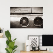 Poster de voiture musculaire vintage (Bureau à domicile)