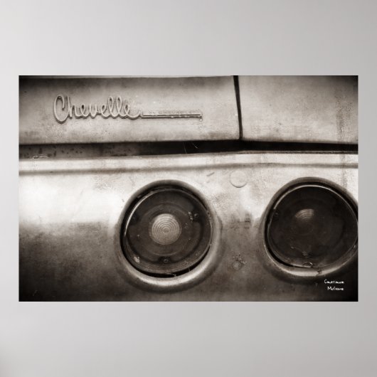 Poster de voiture musculaire vintage (Devant)