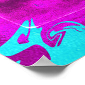 Poster de voiture Neon Shimmer - "Shine Too Bright (Coin)