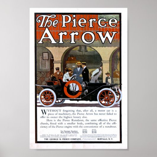Poster de voiture Pierce Arrow (Devant)