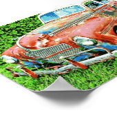 Poster de voiture Vintage Rustique (Coin)