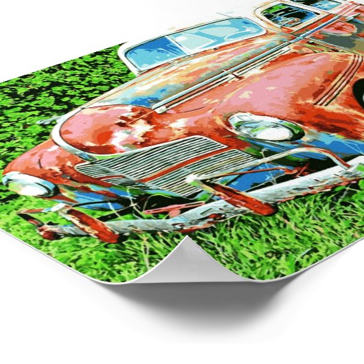 Poster de voiture Vintage Rustique (Coin)