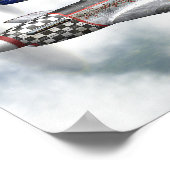 POSTER DE VOL P-51 MUSTANG (Coin)