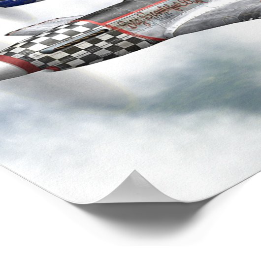 POSTER DE VOL P-51 MUSTANG (Coin)