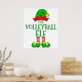 Poster de volleyball elf (Cuisine)