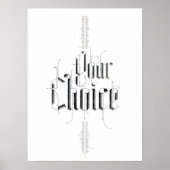 Poster de votre choix (blanc) (Devant)