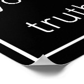 Poster de votre vérité (noir original) (Coin)