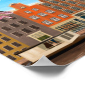 poster de voyage à Amsterdam Pays-Bas (Coin)