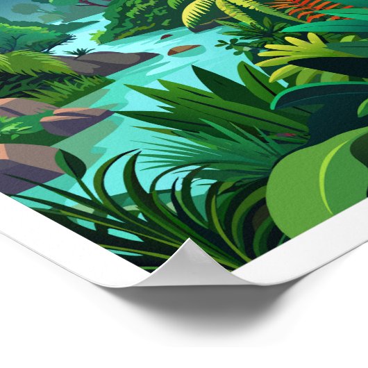 Poster de voyage Amazon Rainforest (Coin)