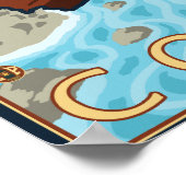 Poster de voyage Beaver & RiverCoastVintage (Coin)