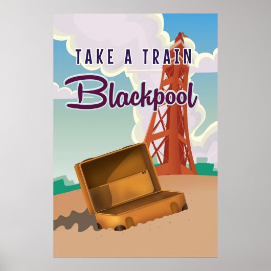 Poster de voyage Blackpool vintage (Devant)