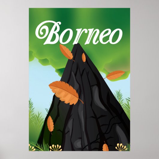 Poster de voyage Borneo Rainforest (Devant)