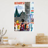 Poster de voyage Budapest, Hongrie (Cuisine)