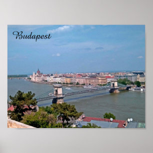Poster de voyage Budapest, vintage