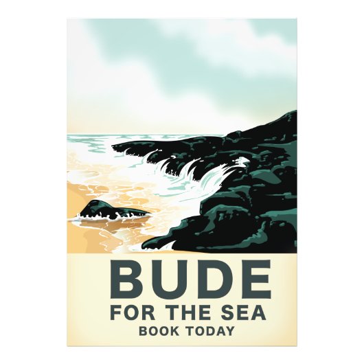 Poster de voyage Bude Cornwall (Devant)