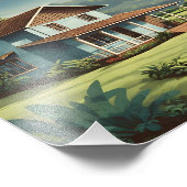 Poster de voyage Costa Rica | Affiche de voyage Vi (Coin)