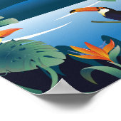 Poster de voyage costaricain vintage (Coin)