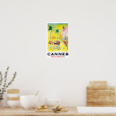 Poster de voyage de Cannes France (Cuisine)
