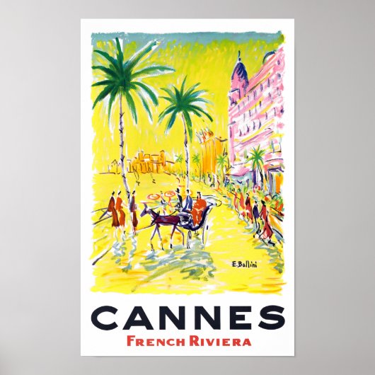 Poster de voyage de Cannes France (Devant)