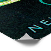 Poster de voyage de Chicago New York Central Lines (Coin)