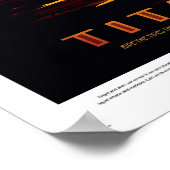 Poster de voyage de la NASA - Saturn's Moon Titan (Coin)