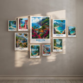 Poster de voyage de l'île de Madère Portugal Wall