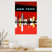 Poster de voyage de New York (Cuisine)
