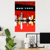 Poster de voyage de New York (Bureau à domicile)