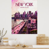 Poster de voyage de New York (Cuisine)