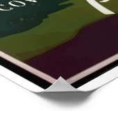 Poster de voyage de Porto Rico vintage (Coin)