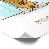 poster de voyage de Rabat - affiche de voyage du M (Coin)