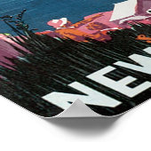 Poster de voyage de South Island Nouvelle-Zélande (Coin)