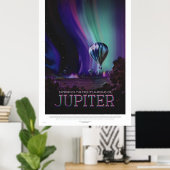 Poster de voyage de style rétro - Jupiter (Bureau à domicile)