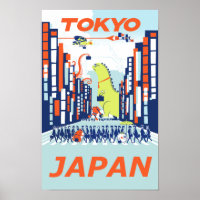 Poster de voyage de Tokyo, Japon