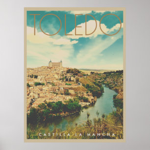 Poster de voyage de Toledo Vintage