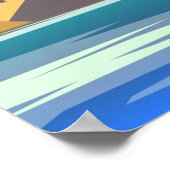 Poster de voyage de Valletta malta moderne (Coin)