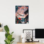 Poster de voyage des Caraïbes vintages (Bureau à domicile)