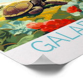Poster de voyage des îles Galapagos (Coin)