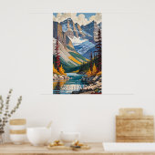 Poster de voyage du Canada texte personnalisé (Cuisine)