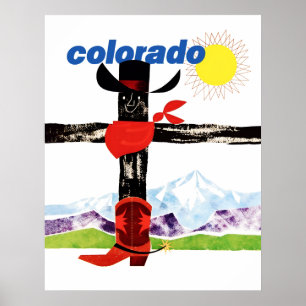 Poster de voyage du Colorado