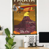 Poster de voyage du Pacaya Volcano Guatemala (Bureau à domicile)