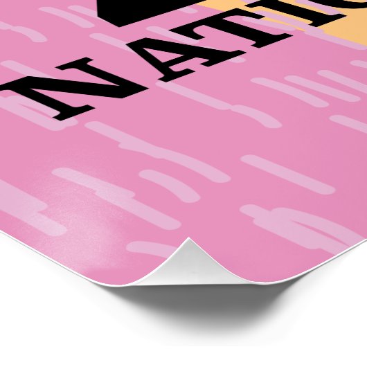 Poster de voyage du parc national de Zion Utah. (Coin)