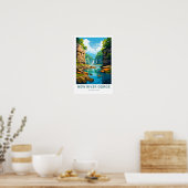 Poster de voyage du parc national New River Gorge (Cuisine)