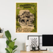 Poster de voyage du parc Paronella vintage (Bureau à domicile)