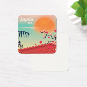 Poster de voyage du paysage japonais